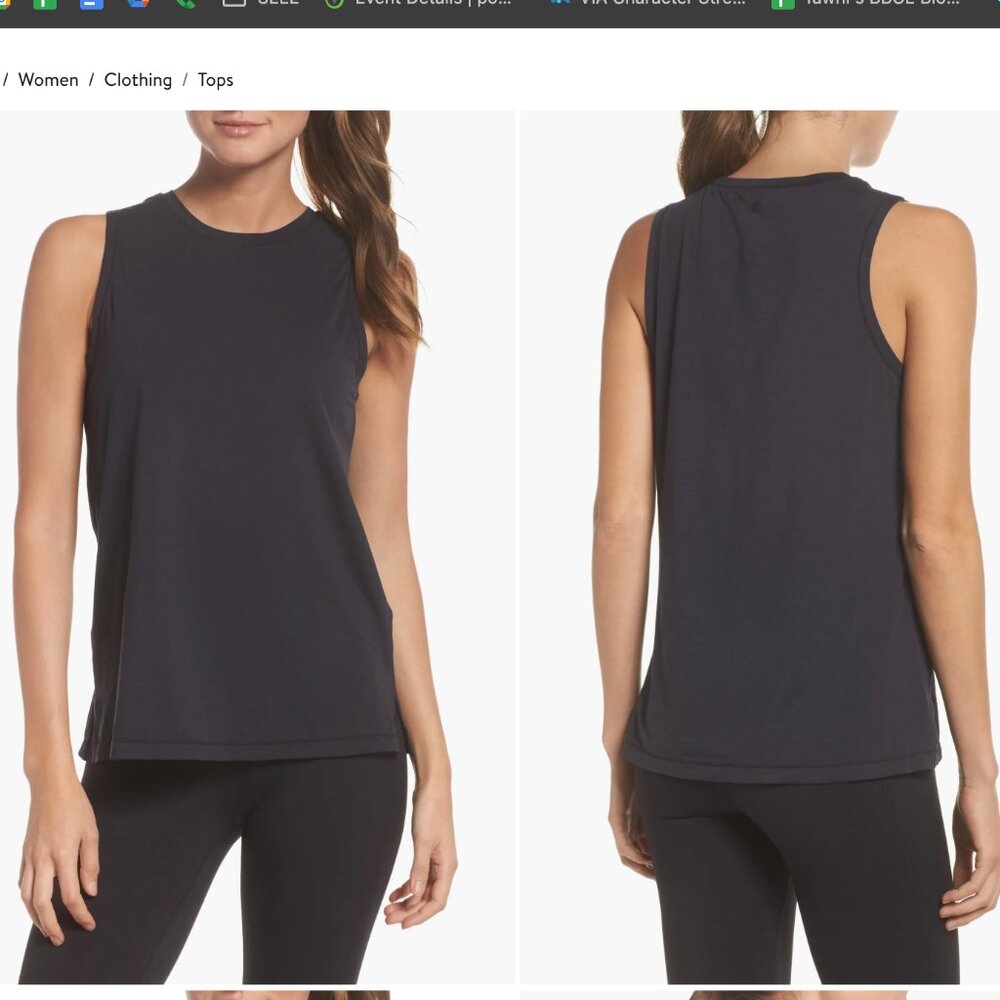 Zella | Pump It Up Tank | Black | S